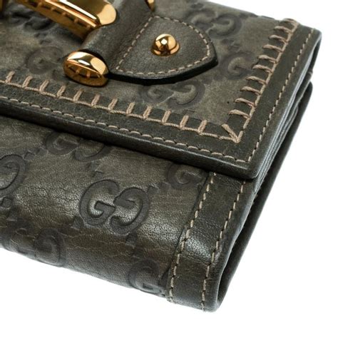 gucci soho grey|Gucci guccissima wallet.